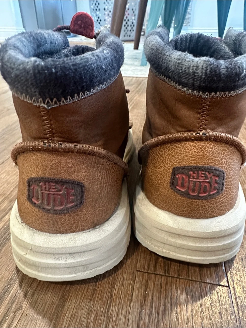 Hey Dude-Men's Brown Lace-Up Casual Boots - Comfortable Everyday Wear